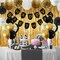 4Set Black and Gold Balloon Stand, Balloon Centerpieces for Tables, Black and Gold Party Decorations for Birthday Wedding Anniversary Father's Day New Year Graduation 2024(black and gold)